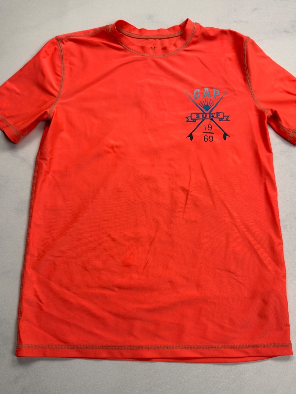 GAP Kids Short Sleeve Rash Guard Surf Graphic Shirt - Boys XL